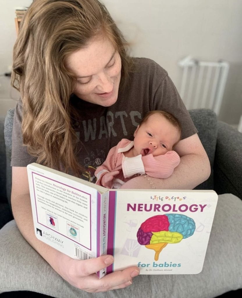PGY2 Megan teaching her daughter all her neurology tips and tricks